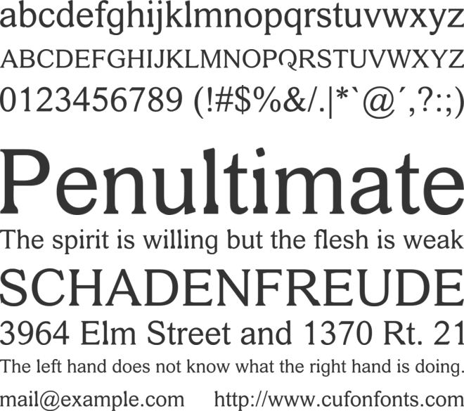 MPH 2B Damase font preview