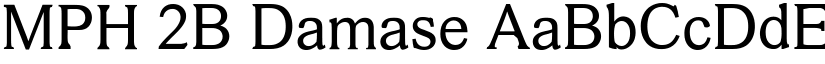 MPH 2B Damase font
