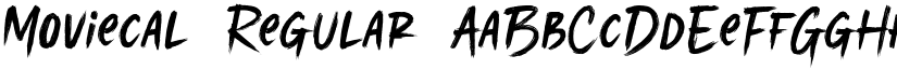 Moviecal Regular font