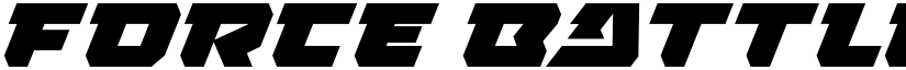 FORCE BATTLE Regular font