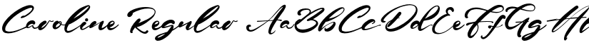 Caroline Regular font