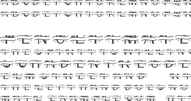 Cute Christmas Monogram font preview