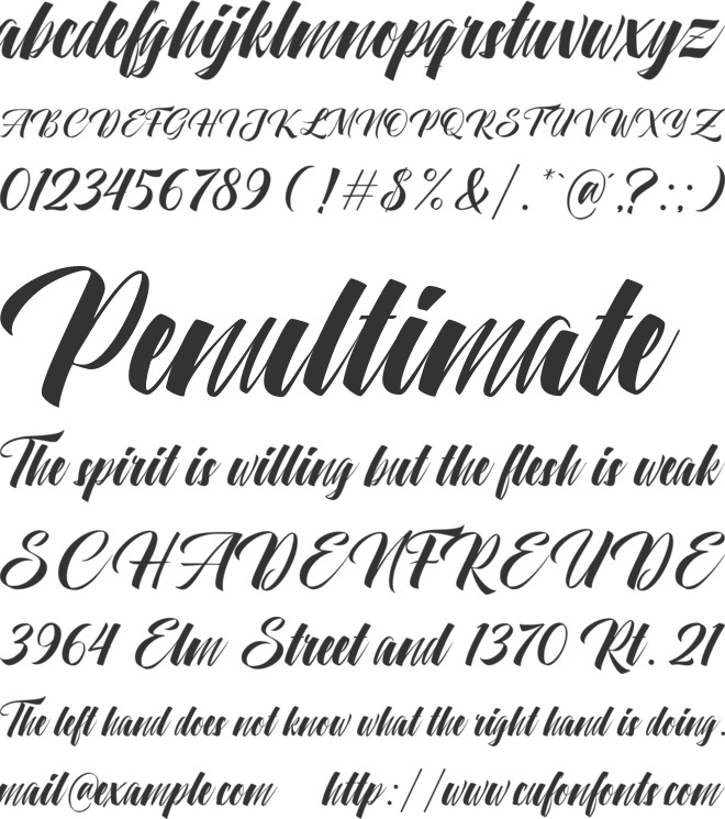 Black Rocket font preview