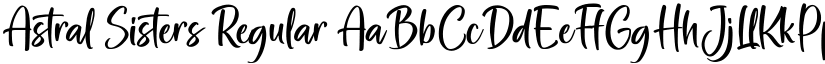 Astral Sisters Regular font