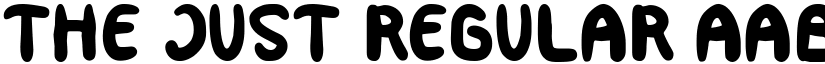 THE JUST Regular font