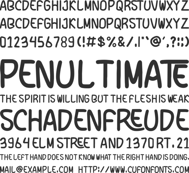 TRESIAN font preview