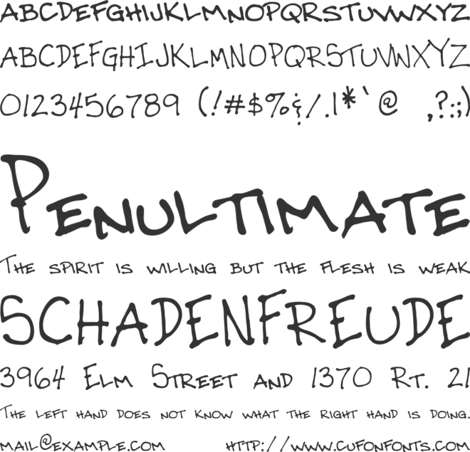 Gilbert font preview