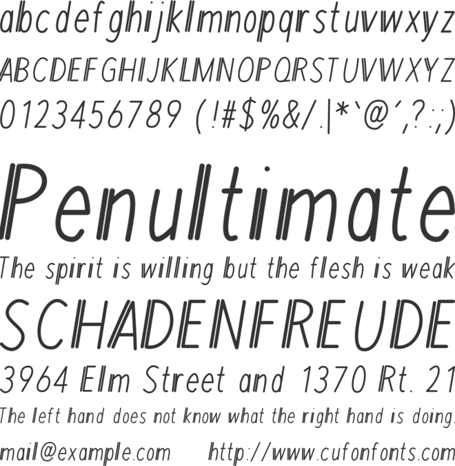 MixDuple font preview