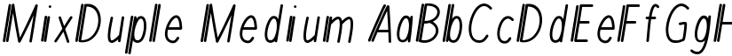 MixDuple Medium font