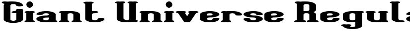 Giant Universe Regular font