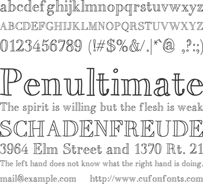 MixBrescia font preview