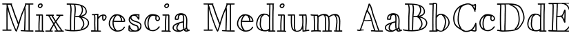 MixBrescia Medium font
