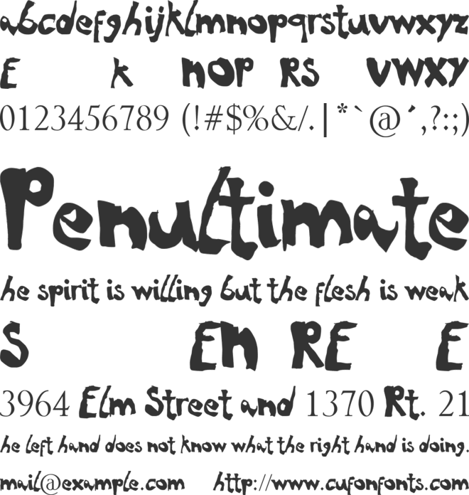 NoRules font preview