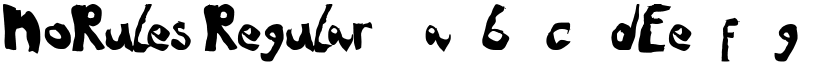 NoRules Regular font