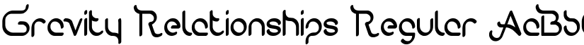 Gravity Relationships Regular font