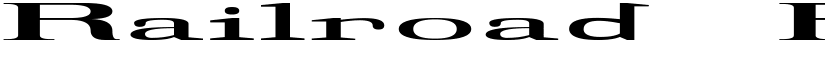 Railroad Roman 1916 Ultra-Expanded font
