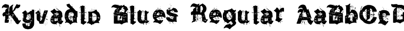 Kyvadlo Blues Regular font