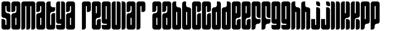 Samatya Regular font