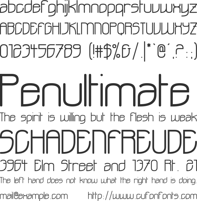 Ohdoad font preview