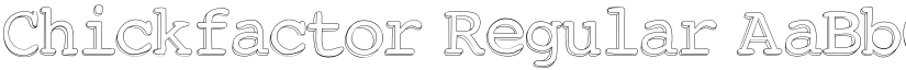 Chickfactor Regular font