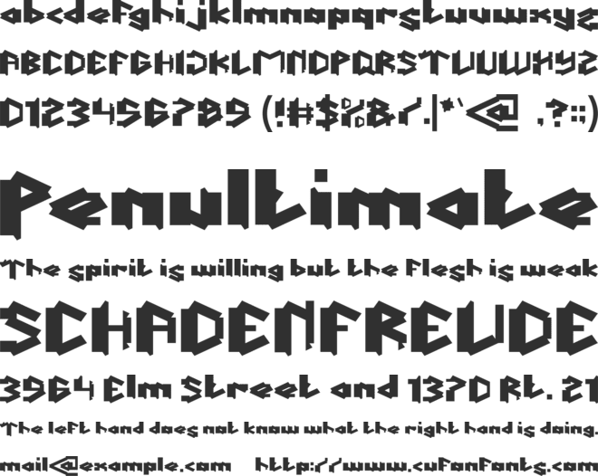 This Is True font preview