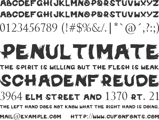 MichiNoInku font preview