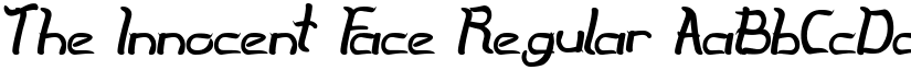 The Innocent Face Regular font