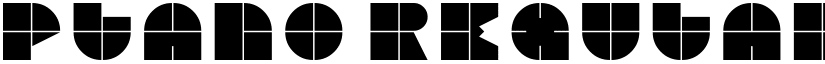 Plano Regular font