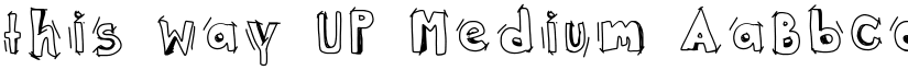 this way UP Medium font