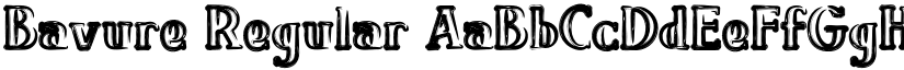 Bavure Regular font