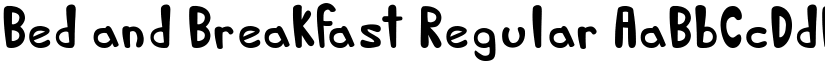 Bed and Breakfast Regular font