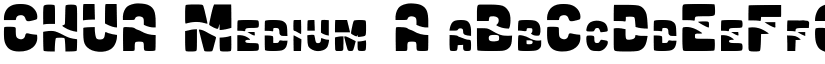 CHUA Medium font