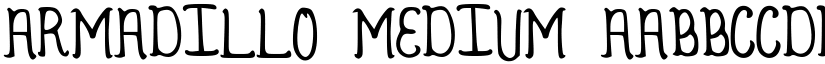 Armadillo Medium font