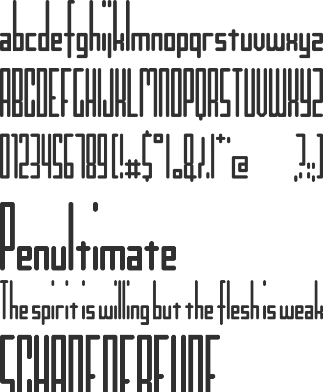 Kinkinch font preview