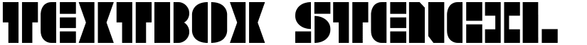 TextBox Stencil font download