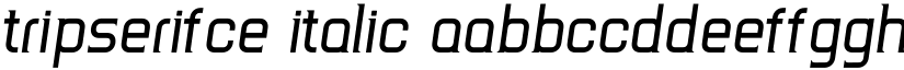 TripSerifCE Italic font
