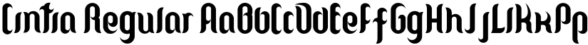 Cintia Regular font