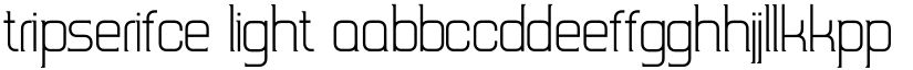 TripSerifCE Light font