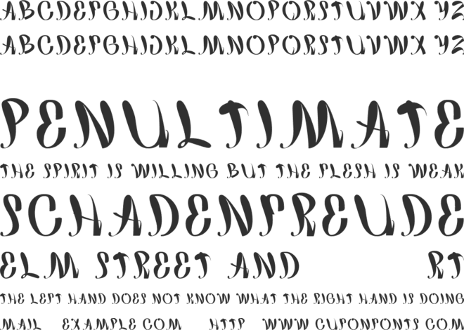 happy home font preview