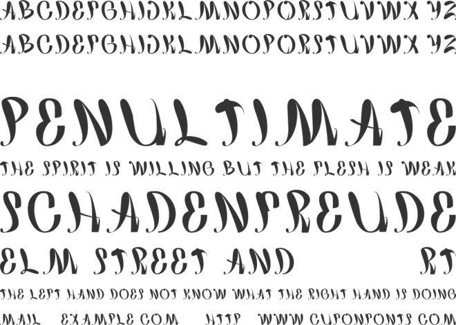 happy home font preview