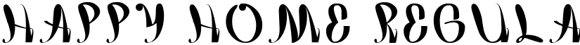 happy home Regular font