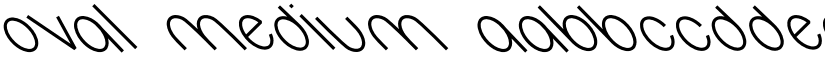 Oval Medium font