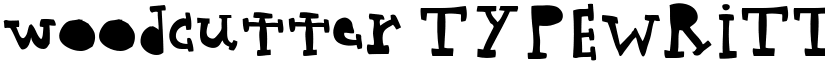 woodcutter TYPEWRITTER Regular font