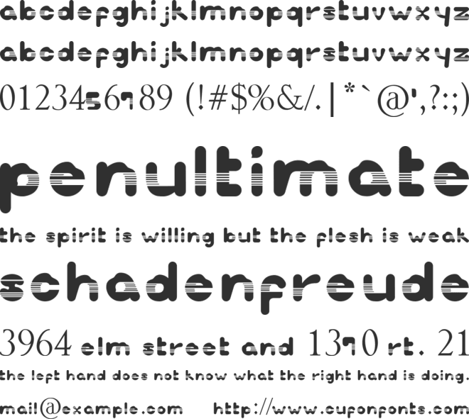 Inspretta font preview