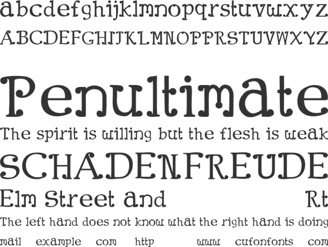 Clown Town font preview