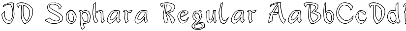 JD Sophara Regular font