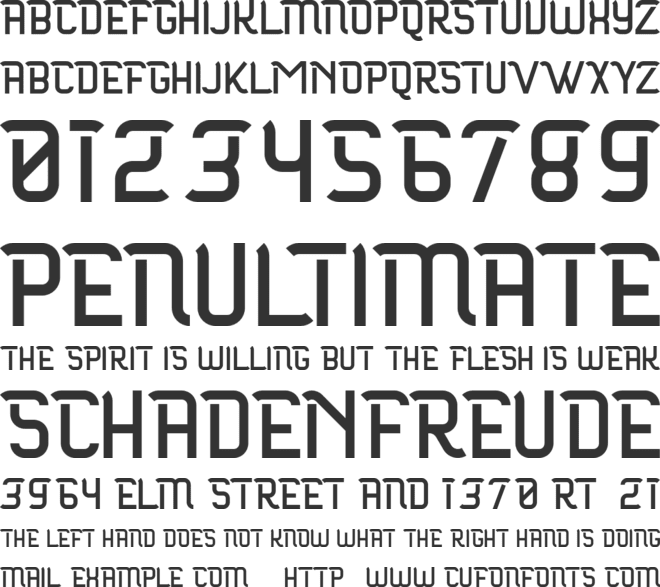 Maloire font preview