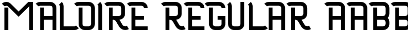 Maloire Regular font