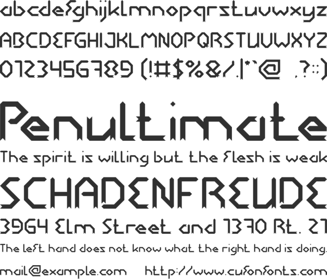 ROCKET BROTHER font preview