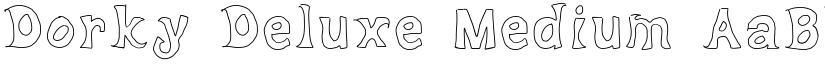 Dorky Deluxe font download